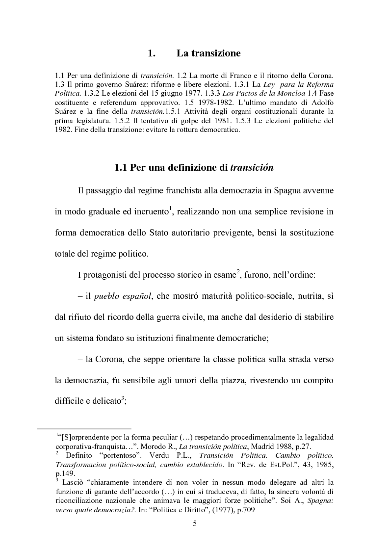 Anteprima della tesi: Il rapporto fiduciario nella forma di governo parlamentare spagnola, Pagina 2