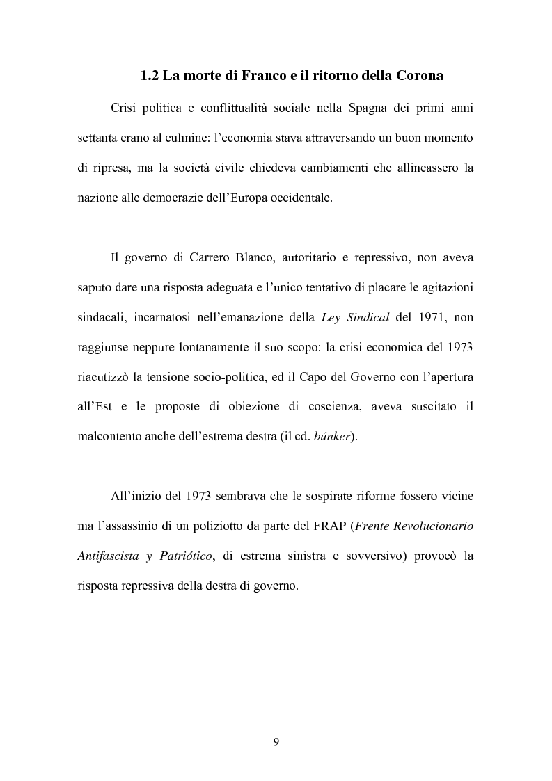 Anteprima della tesi: Il rapporto fiduciario nella forma di governo parlamentare spagnola, Pagina 6