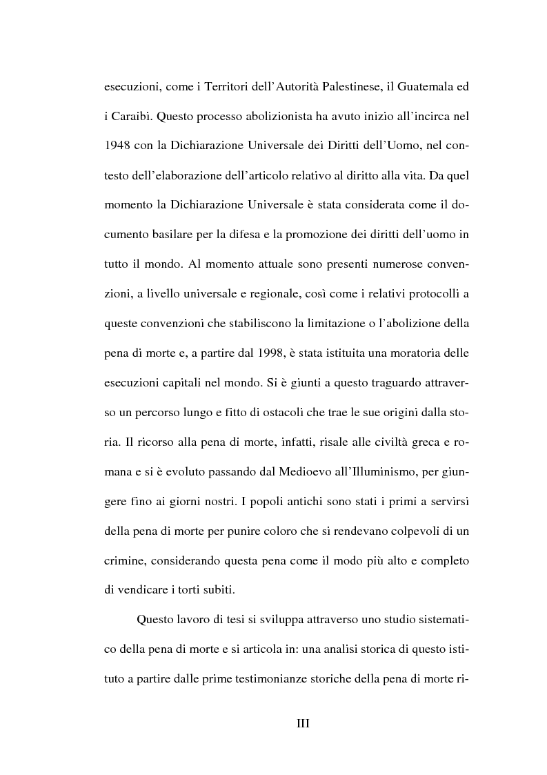 Anteprima della tesi: L'abolizione della pena di morte nella normativa internazionale, Pagina 3