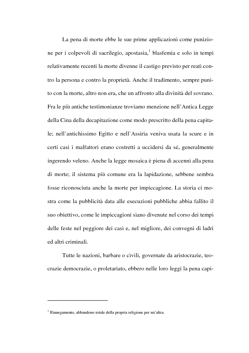 Anteprima della tesi: L'abolizione della pena di morte nella normativa internazionale, Pagina 7