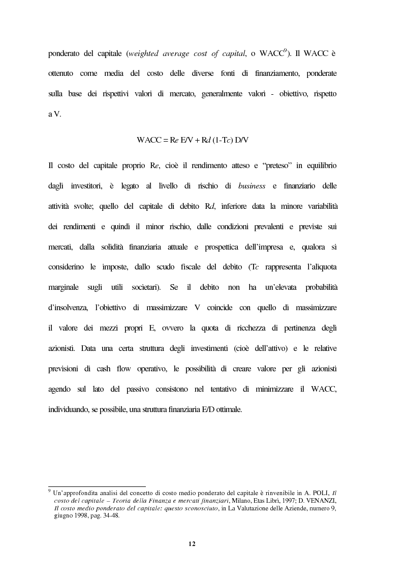 Anteprima della tesi: Il modello dell'Economic Value Added (EVA) e l'esperienza del gruppo Siemens, Pagina 12