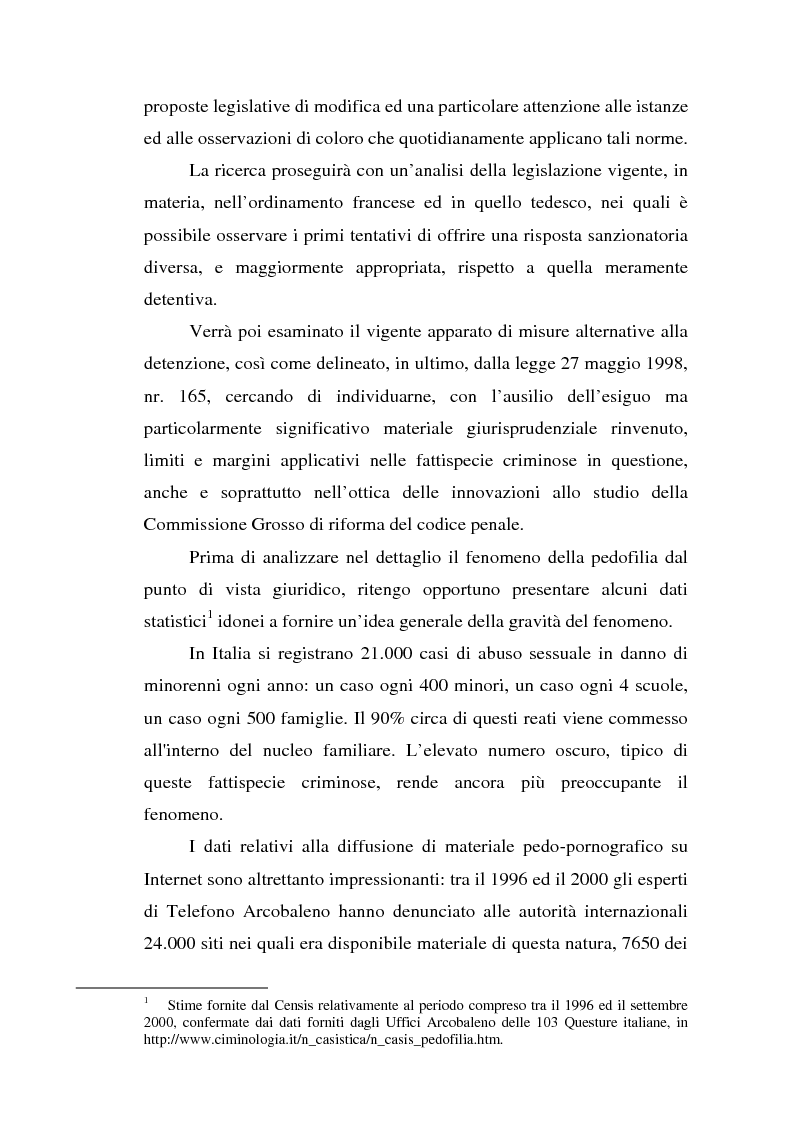 Anteprima della tesi: Trattamento penale e penitenziario dei condannati per reati sessuali, Pagina 2