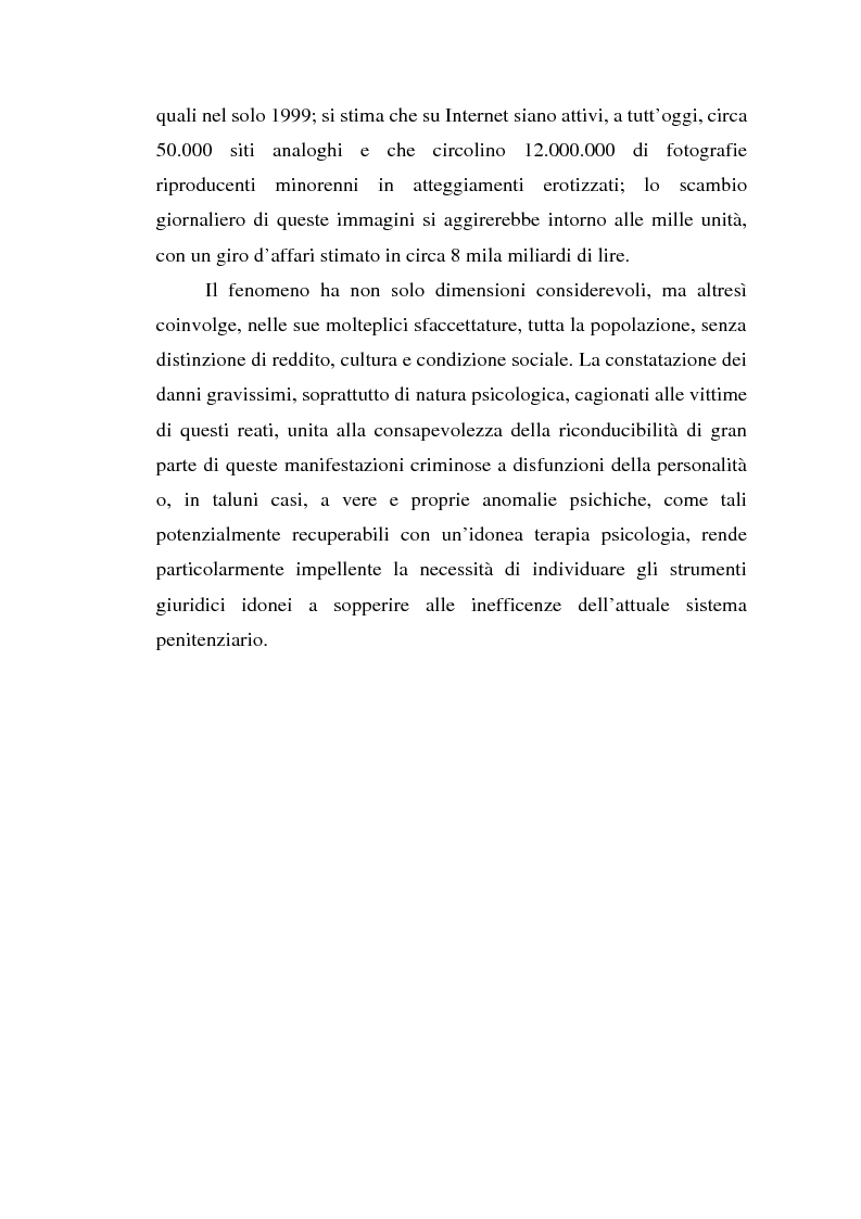 Anteprima della tesi: Trattamento penale e penitenziario dei condannati per reati sessuali, Pagina 3
