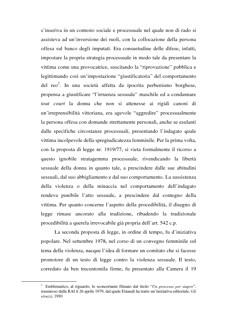 Anteprima della tesi: Trattamento penale e penitenziario dei condannati per reati sessuali, Pagina 6
