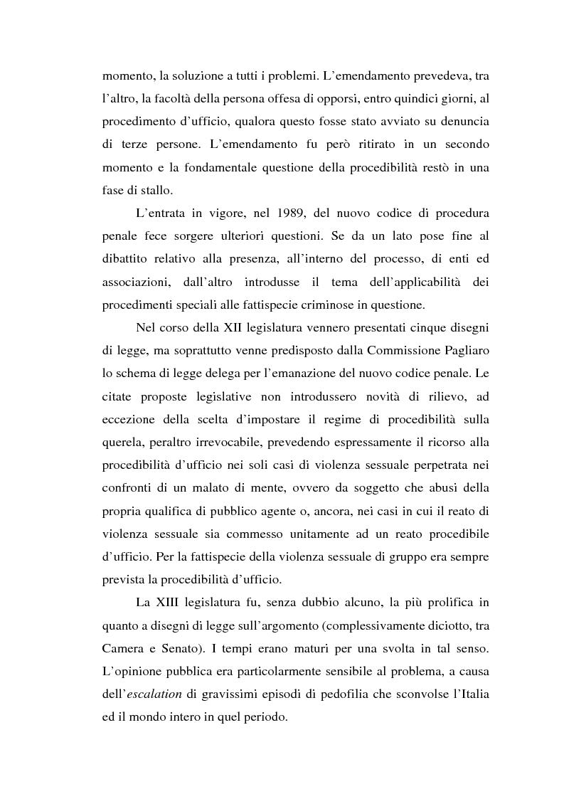 Anteprima della tesi: Trattamento penale e penitenziario dei condannati per reati sessuali, Pagina 9