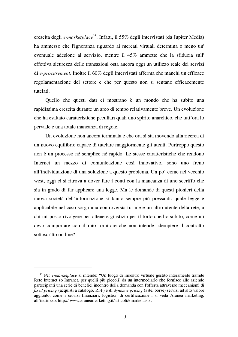 Anteprima della tesi: Gli Adr come alternativa alle controversie su Internet, Pagina 9