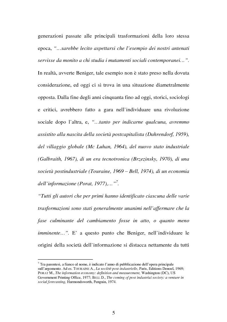 Anteprima della tesi: La società dell'informazione e la tutela della privacy nell'ordinamento internazionale e comunitario, Pagina 11