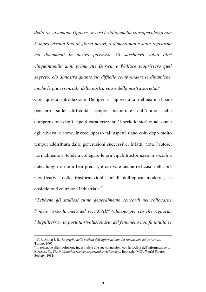 Anteprima della tesi: La società dell'informazione e la tutela della privacy nell'ordinamento internazionale e comunitario, Pagina 9