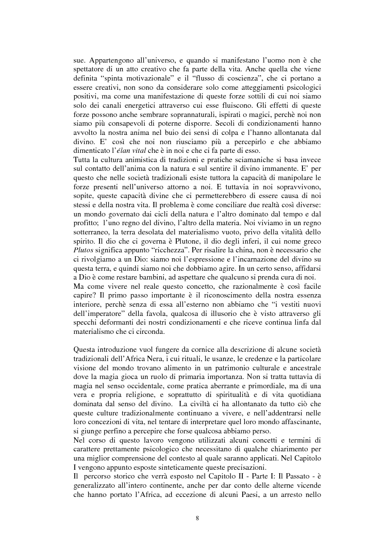 Anteprima della tesi: Stregoneria e etnopsichiatria nell'Africa Nera, Pagina 3
