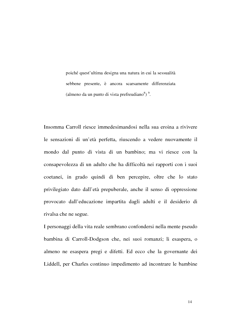 Anteprima della tesi: Alice tra senso e non senso. Studio su Lewis Carroll, Pagina 10