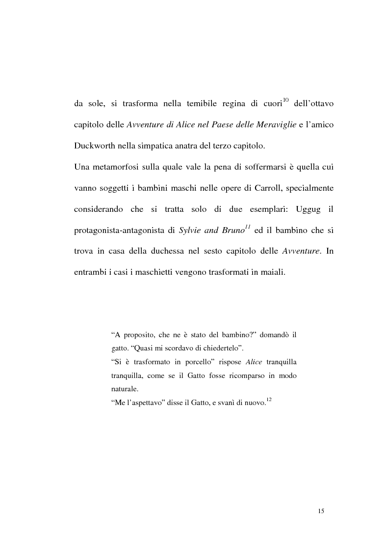Anteprima della tesi: Alice tra senso e non senso. Studio su Lewis Carroll, Pagina 11