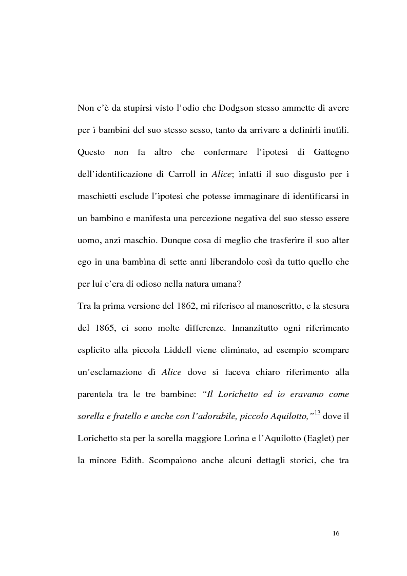 Anteprima della tesi: Alice tra senso e non senso. Studio su Lewis Carroll, Pagina 12