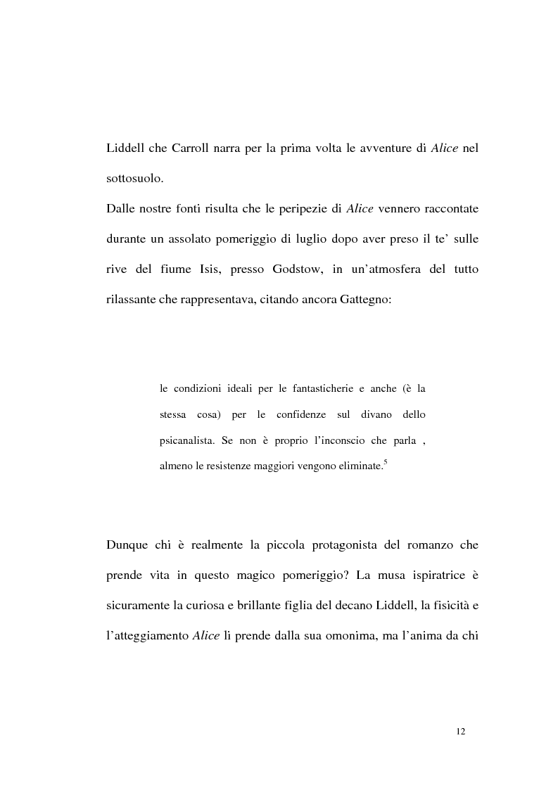 Anteprima della tesi: Alice tra senso e non senso. Studio su Lewis Carroll, Pagina 8