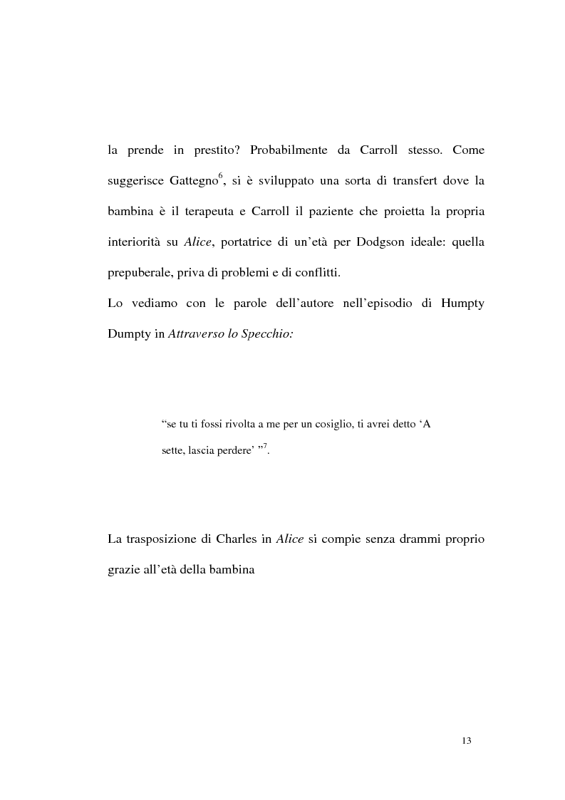 Anteprima della tesi: Alice tra senso e non senso. Studio su Lewis Carroll, Pagina 9
