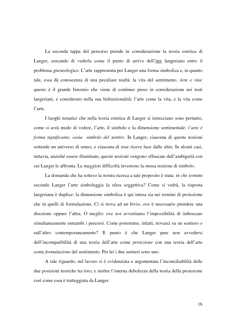 Anteprima della tesi: L'estetica simbolica in Susan K. Langer, Pagina 5