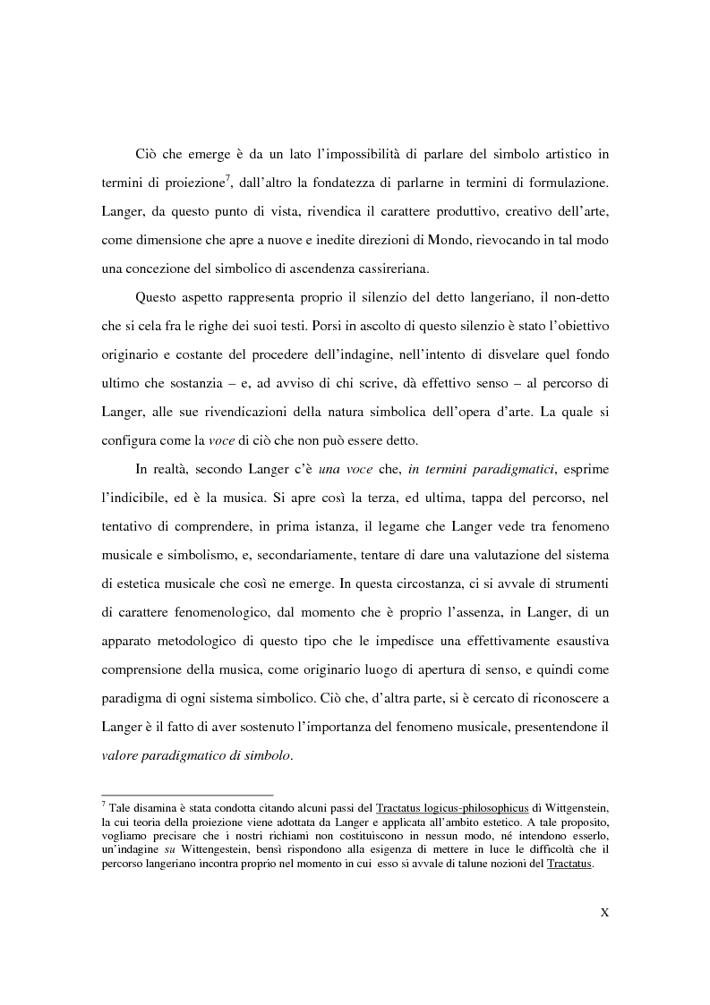 Anteprima della tesi: L'estetica simbolica in Susan K. Langer, Pagina 6