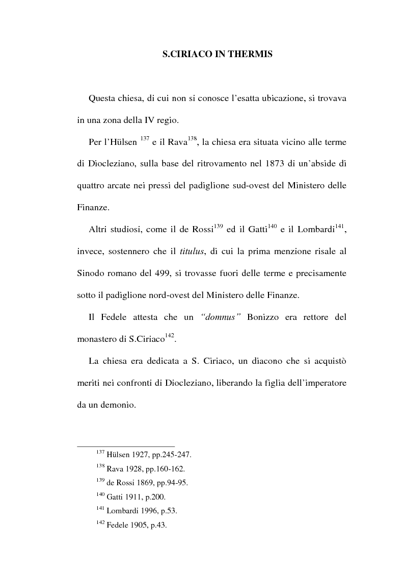 Anteprima della tesi: Le chiese cristiane scomparse nel rione Monti, tra il IV e il VI secolo, Pagina 15