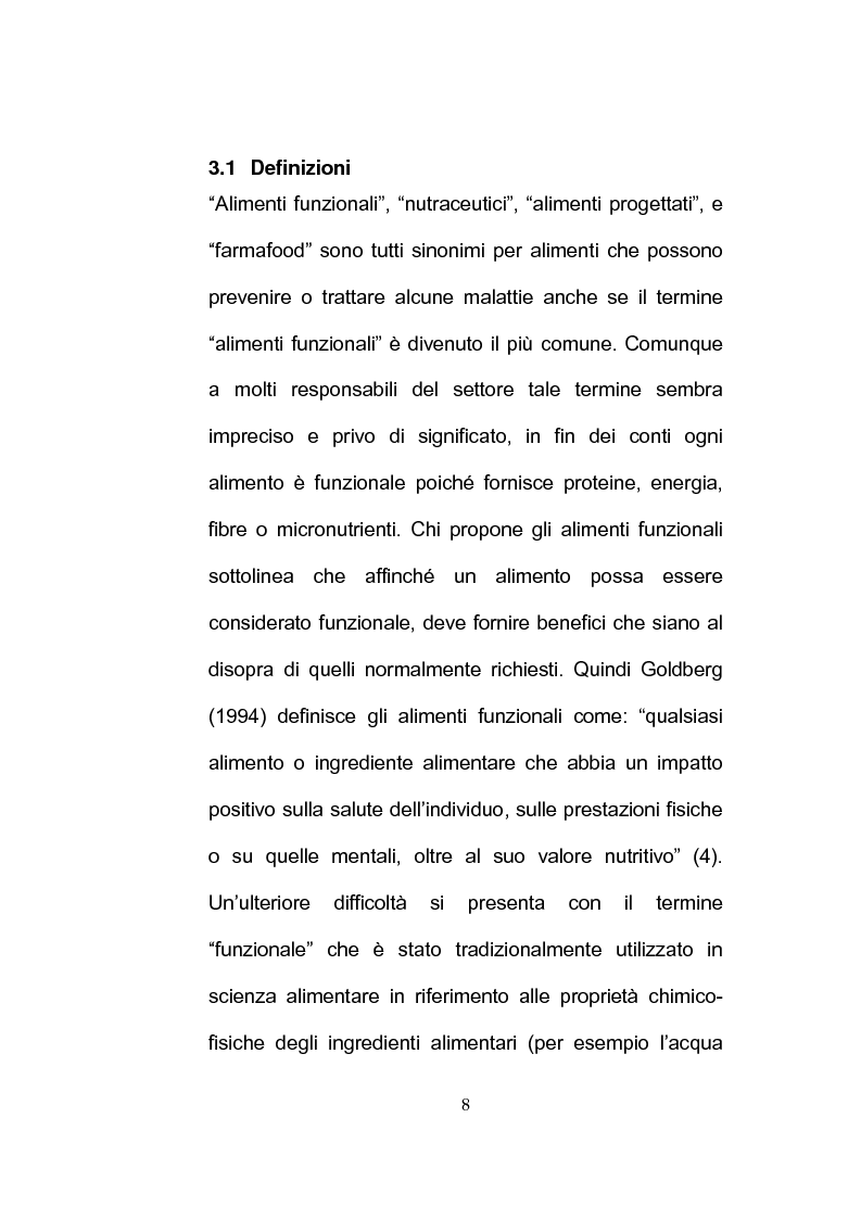 Anteprima della tesi: Separazione e caratterizzazione di FOS e fruttani impiegati nella preparazione di alimenti prebiotici e integratori alimentari, Pagina 8