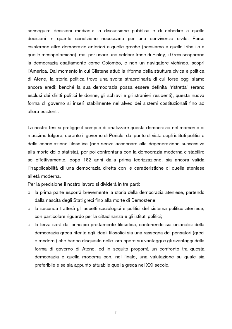 Anteprima della tesi: La democrazia ateniese. Un modello per la democrazia moderna, Pagina 3