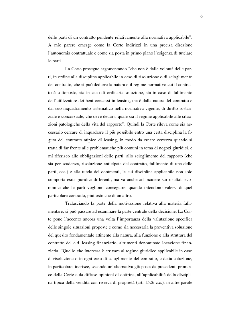 Anteprima della tesi: Costi e benefici secondo i differenti profili giuridici, contabili e tributari delle posizioni delle parti nei contratti di leasing, Pagina 10