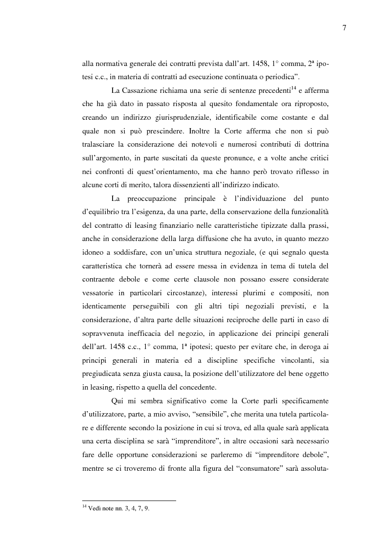 Anteprima della tesi: Costi e benefici secondo i differenti profili giuridici, contabili e tributari delle posizioni delle parti nei contratti di leasing, Pagina 11
