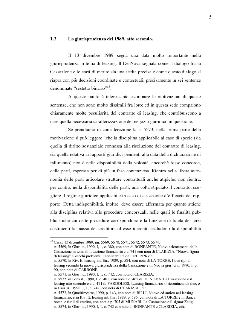 Anteprima della tesi: Costi e benefici secondo i differenti profili giuridici, contabili e tributari delle posizioni delle parti nei contratti di leasing, Pagina 9