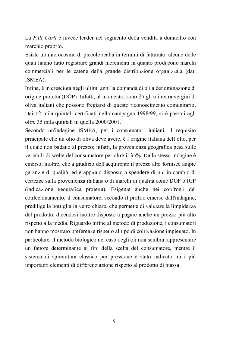 Anteprima della tesi: Valutazione della qualità di oli extravergini di oliva, ottenuti con diverse tecniche di estrazione, in relazione al contenuto di sotanze a struttura fenolica, Pagina 6