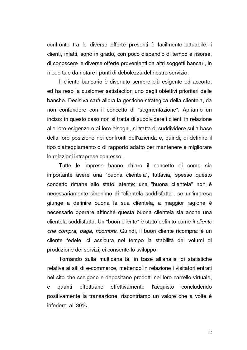 Anteprima della tesi: I prodotti bancari virtuali - Un'indagine di mercato per la Cassa di Risparmio di Asti, Pagina 15