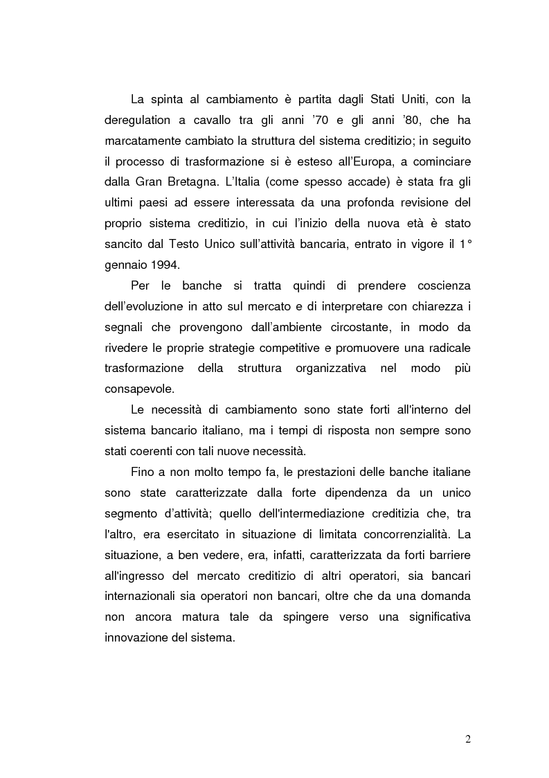 Anteprima della tesi: I prodotti bancari virtuali - Un'indagine di mercato per la Cassa di Risparmio di Asti, Pagina 5