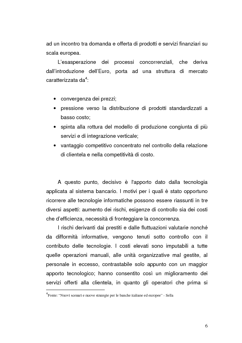 Anteprima della tesi: I prodotti bancari virtuali - Un'indagine di mercato per la Cassa di Risparmio di Asti, Pagina 9