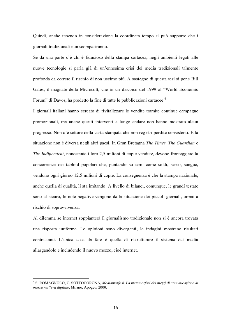 Anteprima della tesi: Il giornalismo online: il caso del Times di Londra, Pagina 10