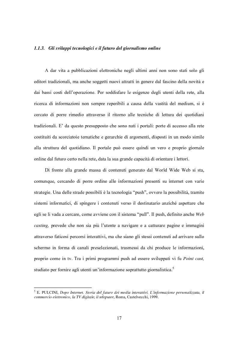 Anteprima della tesi: Il giornalismo online: il caso del Times di Londra, Pagina 11