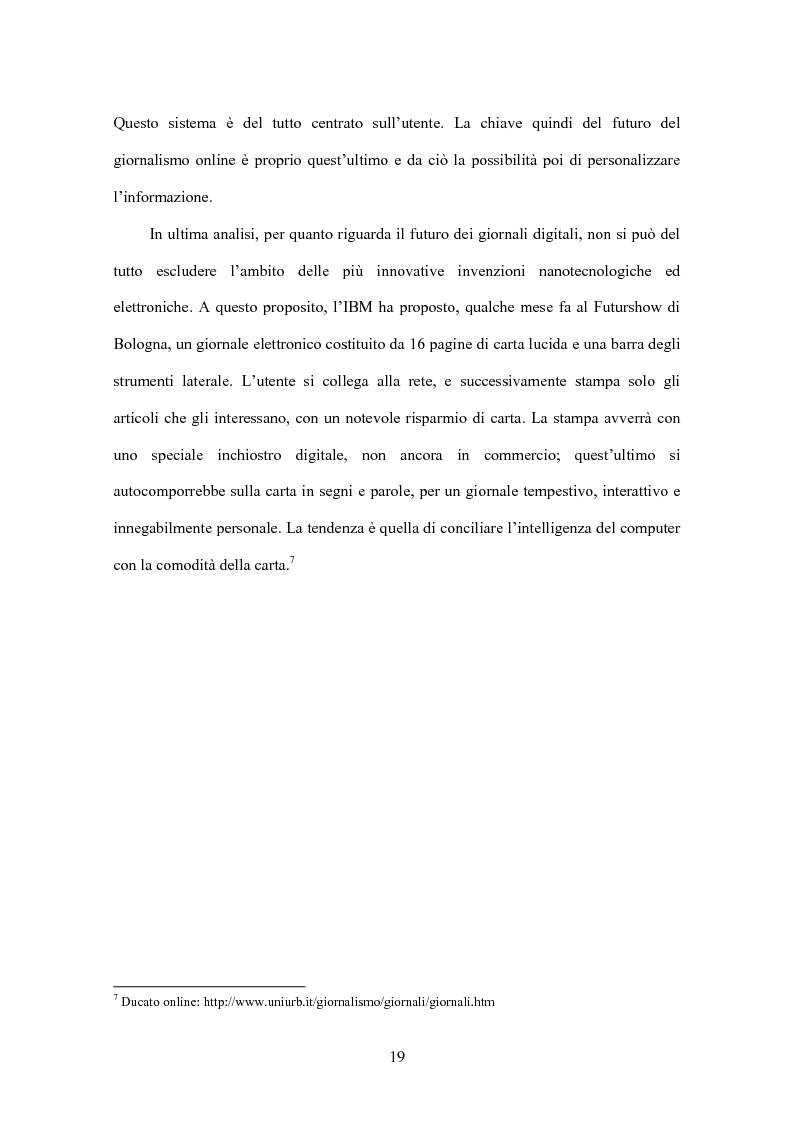 Anteprima della tesi: Il giornalismo online: il caso del Times di Londra, Pagina 13