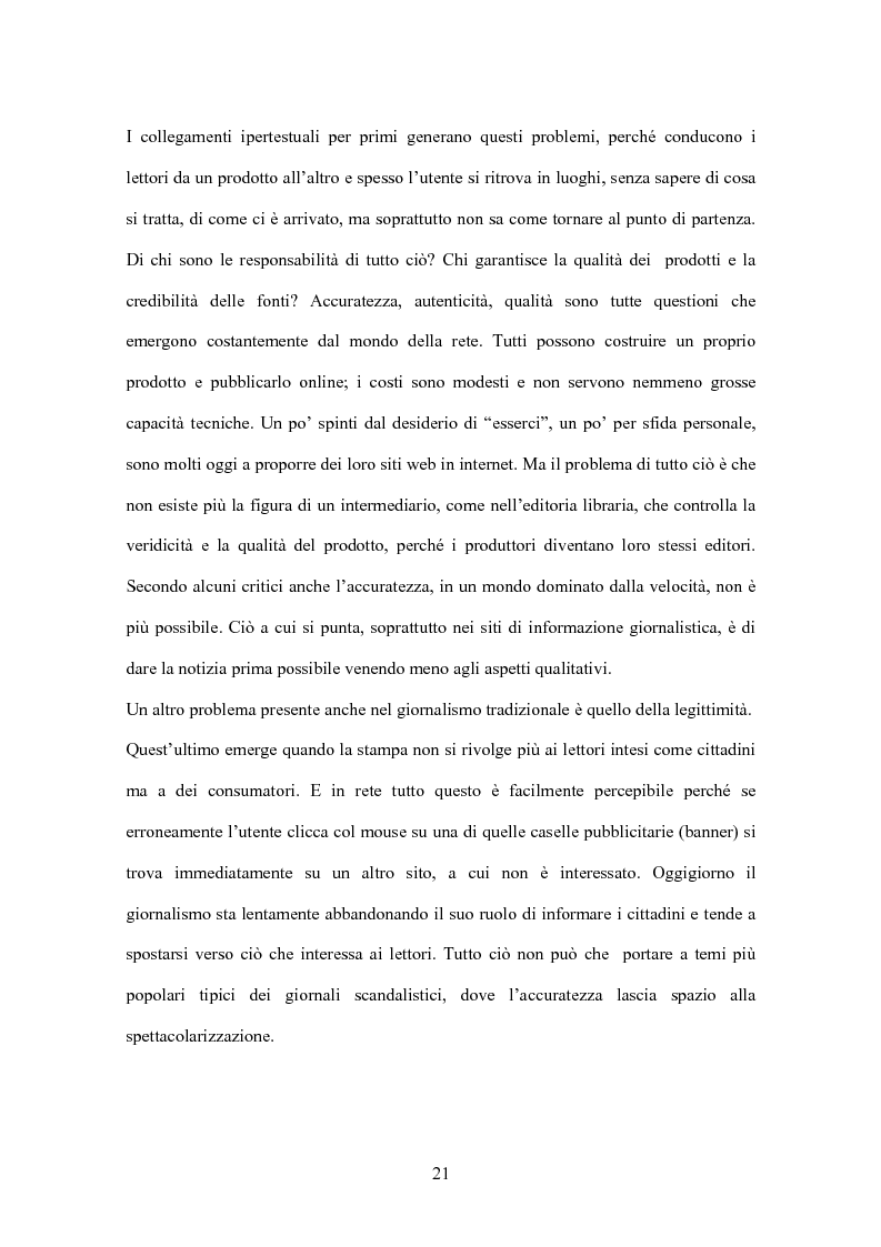 Anteprima della tesi: Il giornalismo online: il caso del Times di Londra, Pagina 15
