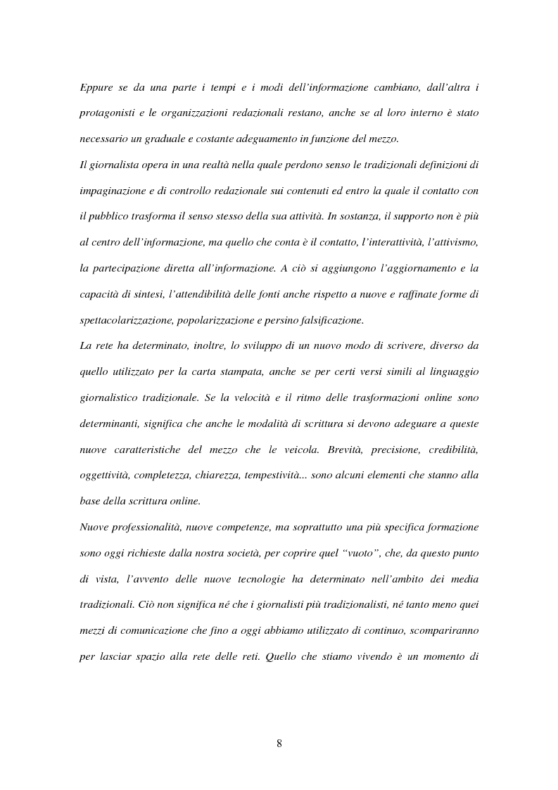 Anteprima della tesi: Il giornalismo online: il caso del Times di Londra, Pagina 2