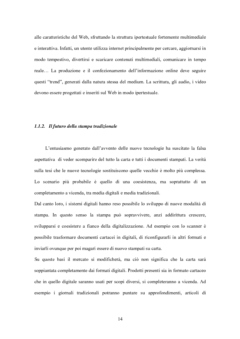 Anteprima della tesi: Il giornalismo online: il caso del Times di Londra, Pagina 8