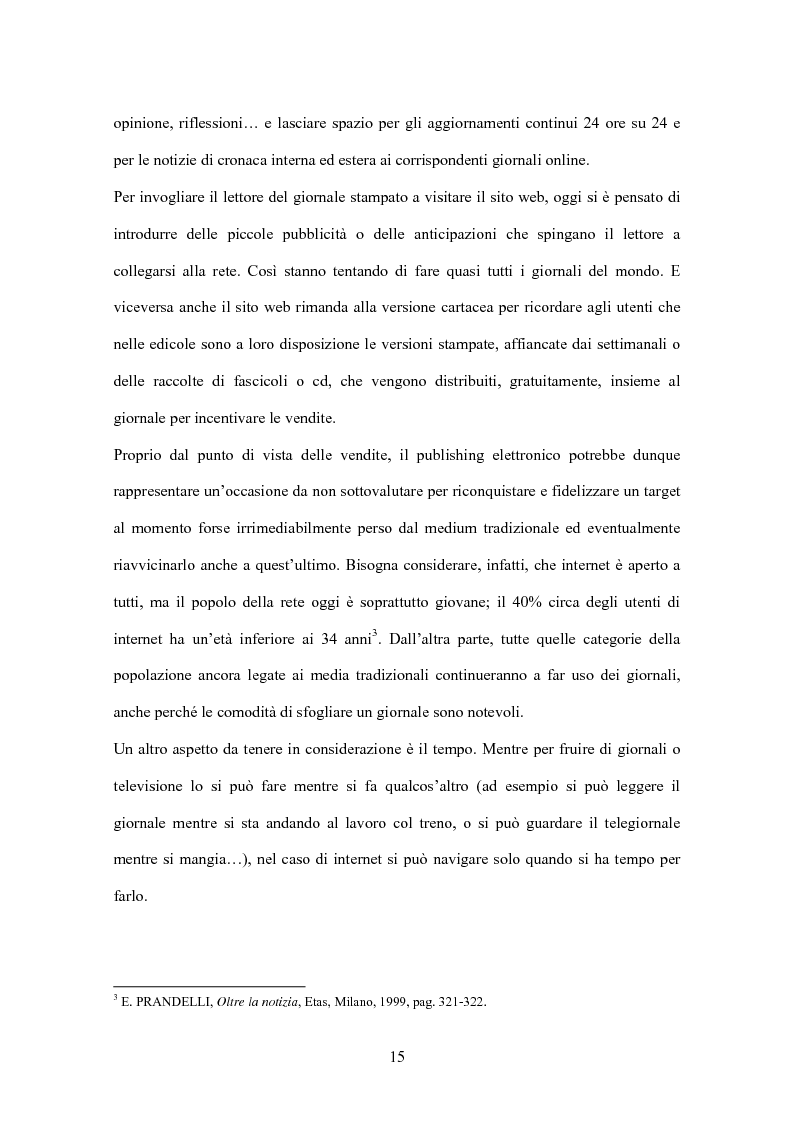 Anteprima della tesi: Il giornalismo online: il caso del Times di Londra, Pagina 9