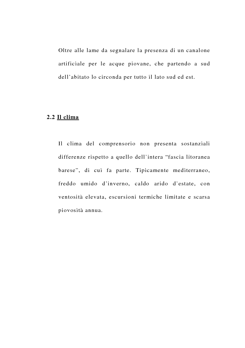 Anteprima della tesi: Ipotesi di riordino dell'uso irriguo della falda carsica in agro di Valenzano in provincia di Bari, Pagina 3