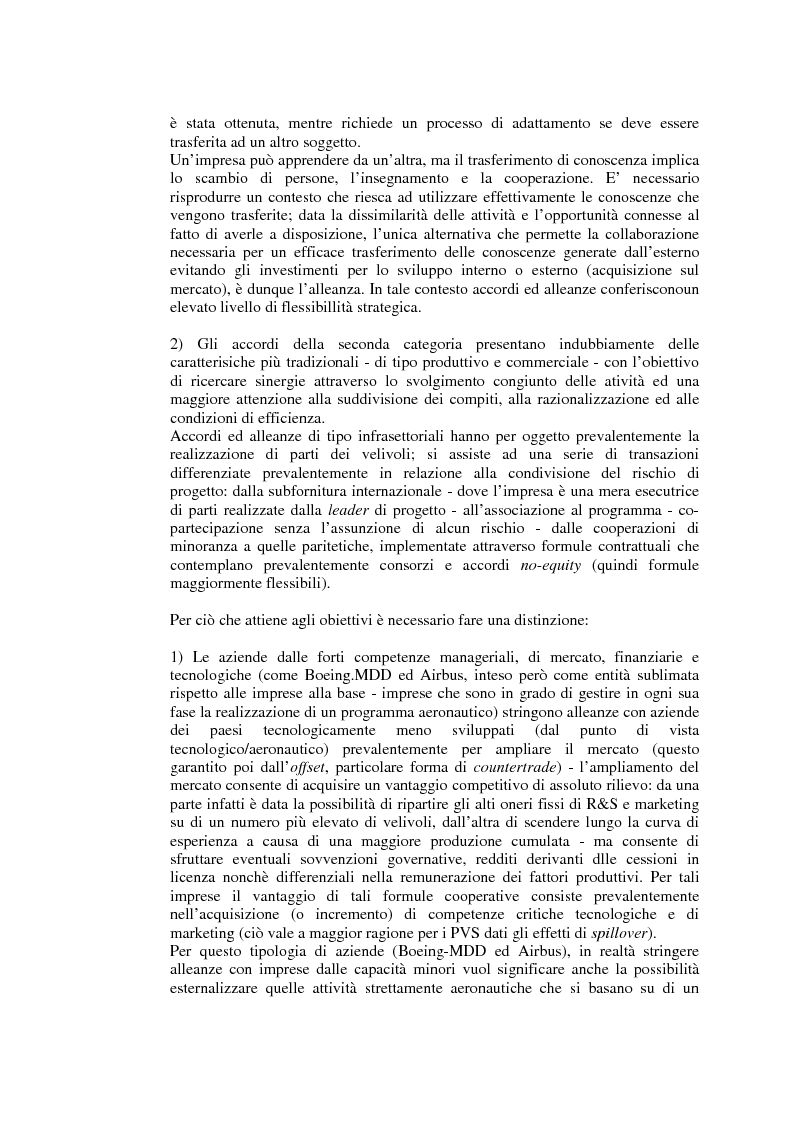 Anteprima della tesi: Relazioni cooperative tra imprese nell'industria aeronautica civile. Il caso Alenia, Pagina 10
