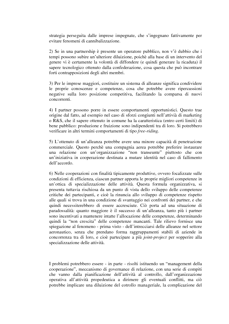 Anteprima della tesi: Relazioni cooperative tra imprese nell'industria aeronautica civile. Il caso Alenia, Pagina 12