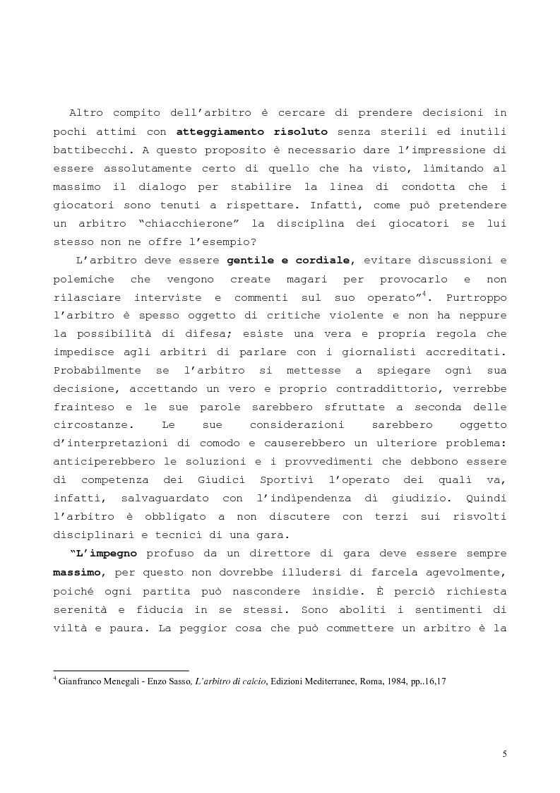 Anteprima della tesi: Per la formazione dell'arbitro sportivo, Pagina 4