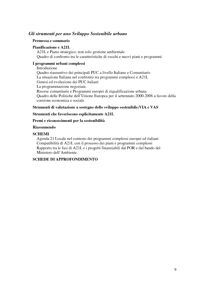 Anteprima della tesi: Processi di Agenda 21 Locale e politiche e strumenti per lo Sviluppo Urbano Sostenibile. Il caso di Mola di Bari, Pagina 7