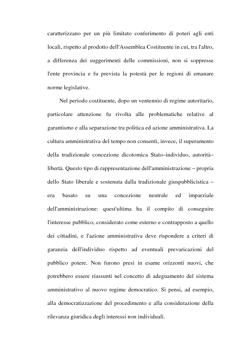 Anteprima della tesi: Il dibattito sulla riforma della pubblica amministrazione negli anni della ''Costituente'', Pagina 5
