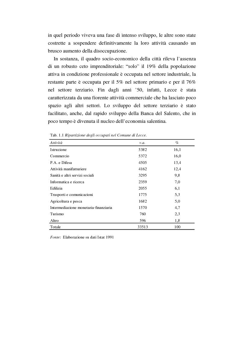 Anteprima della tesi: Un intenso biennio. Confronto tra quattro diverse elezioni nel Comune di Lecce (1999-2000), Pagina 7
