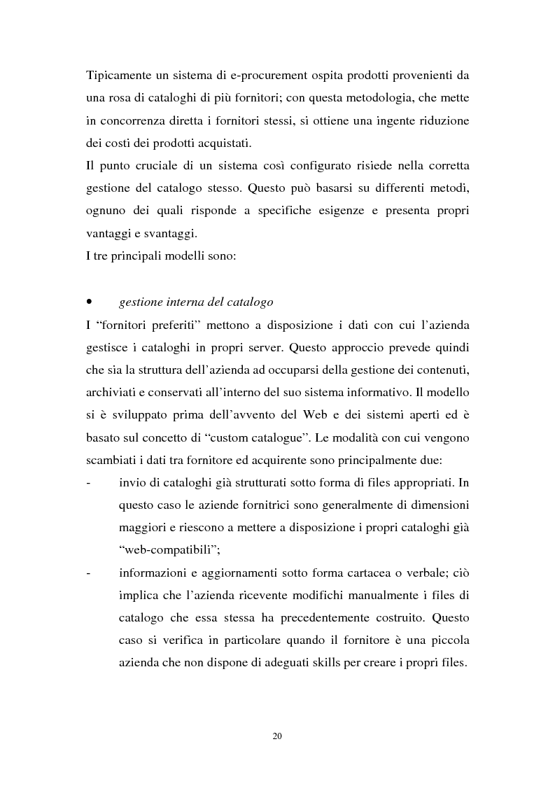 Anteprima della tesi: La gestione dell'e-procurement ed il ruolo delle banche, Pagina 12