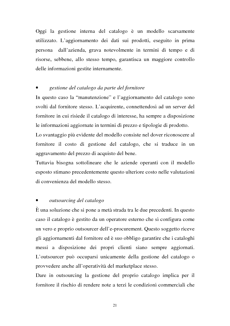 Anteprima della tesi: La gestione dell'e-procurement ed il ruolo delle banche, Pagina 13
