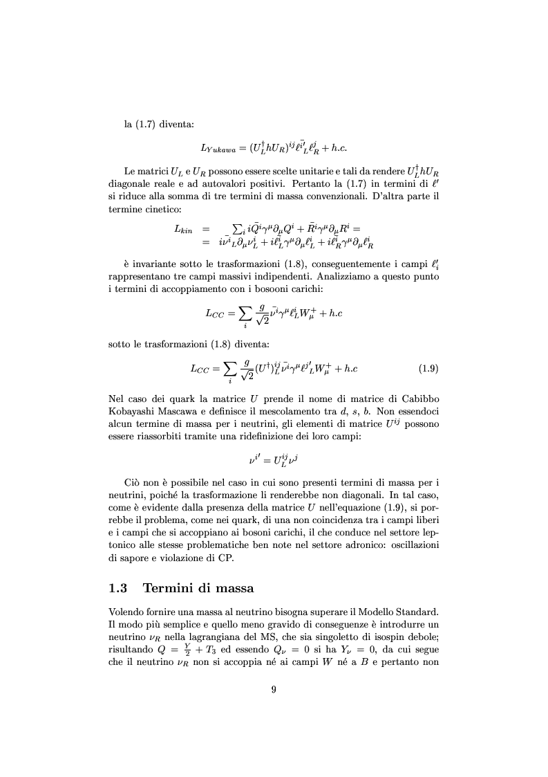 Anteprima della tesi: Misure cinematiche nell'esperimento Chorus per la ricerca di oscillazione di neutrini, Pagina 4