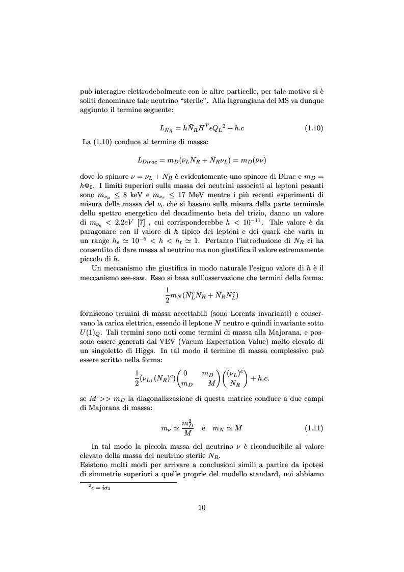 Anteprima della tesi: Misure cinematiche nell'esperimento Chorus per la ricerca di oscillazione di neutrini, Pagina 5