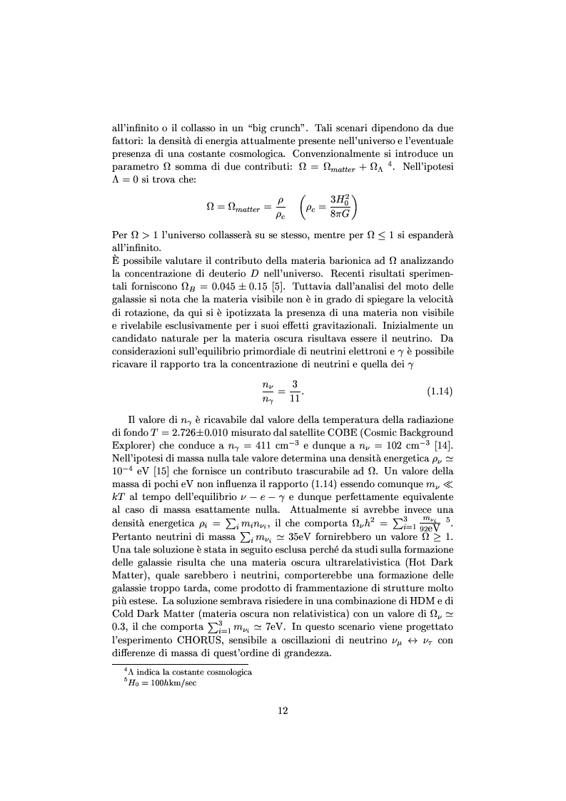 Anteprima della tesi: Misure cinematiche nell'esperimento Chorus per la ricerca di oscillazione di neutrini, Pagina 7