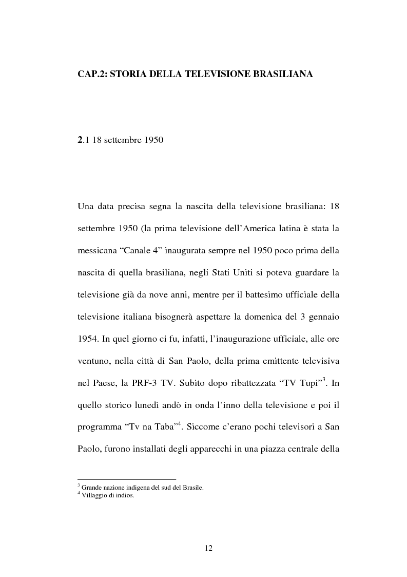 Anteprima della tesi: O telejornal. Informazione e televisione in Brasile, Pagina 10